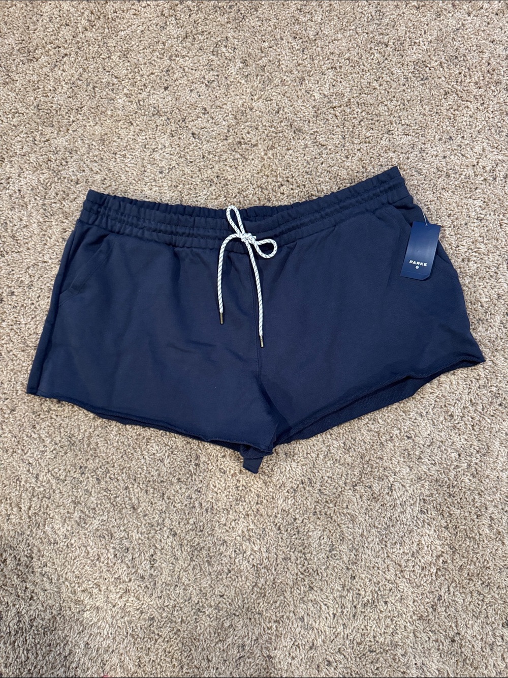 NWT Parke Navy Drawstring Lounge Shorts size XXL